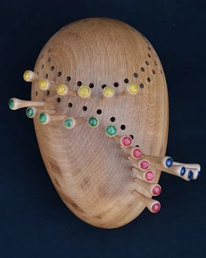 Handmade wooden sculpture - the Ageing Muse