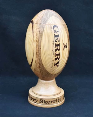 Handmade wooden urn