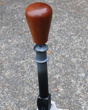 Handmade wooden gearstick knob