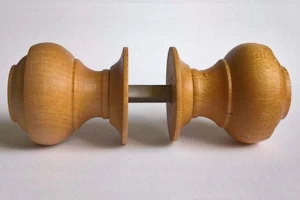 Handmade wooden repacement doorknobs