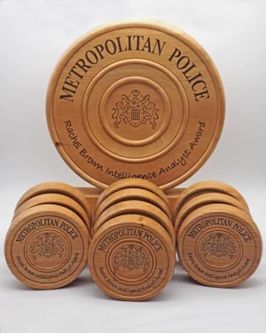 handmade wooden disc trophies